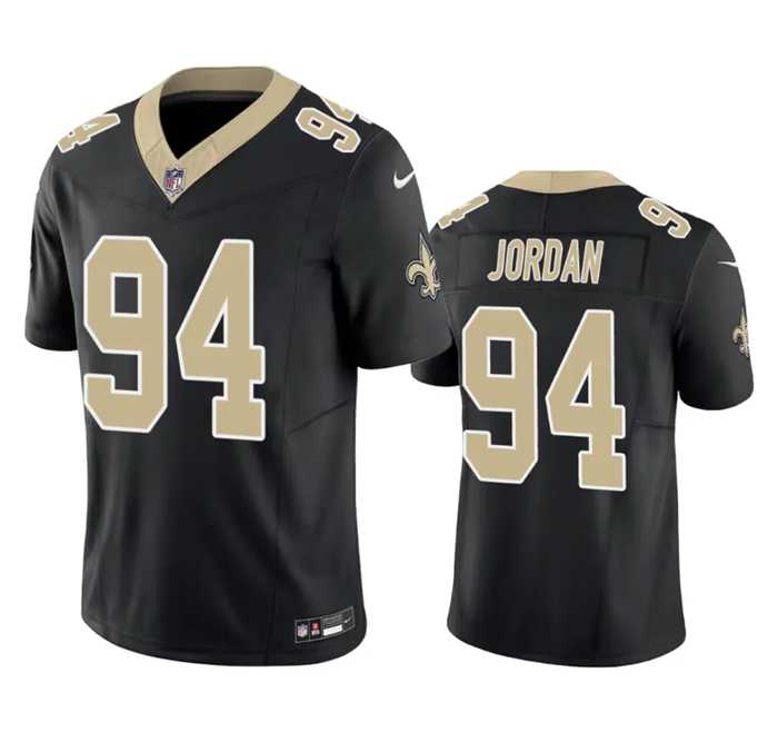 Men & Women & Youth New Orleans Saints #94 Cameron Jordan Black 2023 F.U.S.E. Vapor Untouchable Limited Stitched Jersey